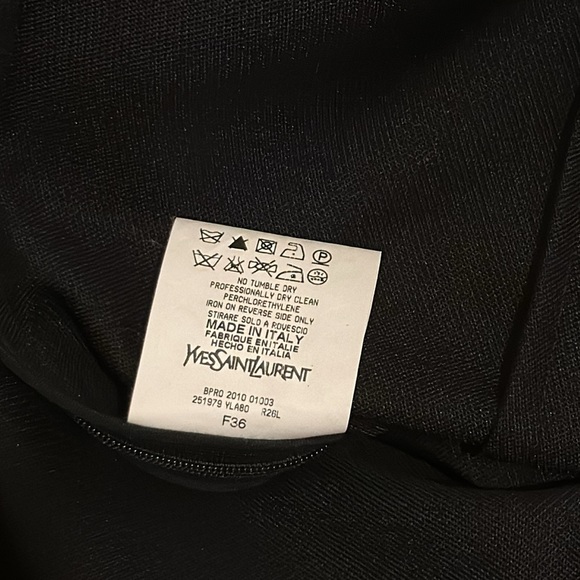 New Yves Saint Laurent runway wool crescent scoop neck bell sleeve mod minidress - Picture 14 of 16